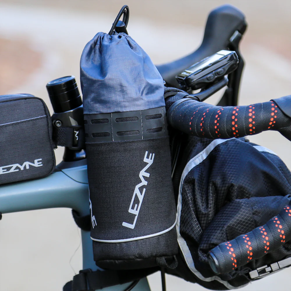 Lezyne Stuff Caddy Bar Bag Strap 1.3L Black